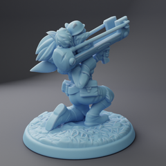 Squirrel Launcher goblin (small humanoid)! Acorn Bomber Sculpted by Twin Goddess Miniatures for Tabletop Games, Dioramas and Statues