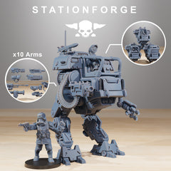 GrimGuard Walker Mk1 by Station Forge – 32mm Wargaming Scale