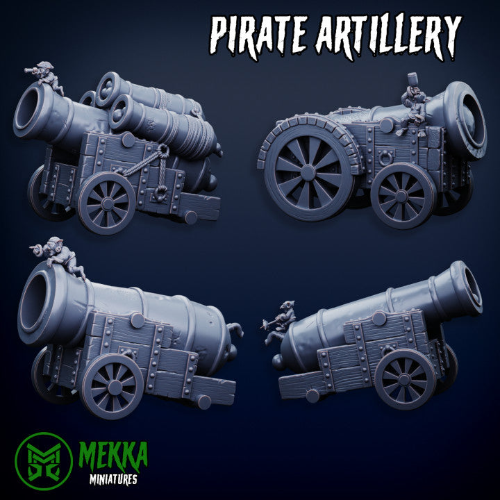 Pirate Artillery by Mekka Miniatures - 32mm Wargaming Scale