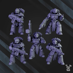 Space Knights Tactical Squad by DakkaDakka for 32mm tabletop