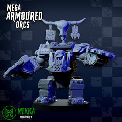 Mega Armoured Orcs by Mekka Miniatures - 32mm Wargaming Scale