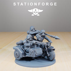 GrimGuard Death Bikers by Station Forge – 32mm Wargaming Scale