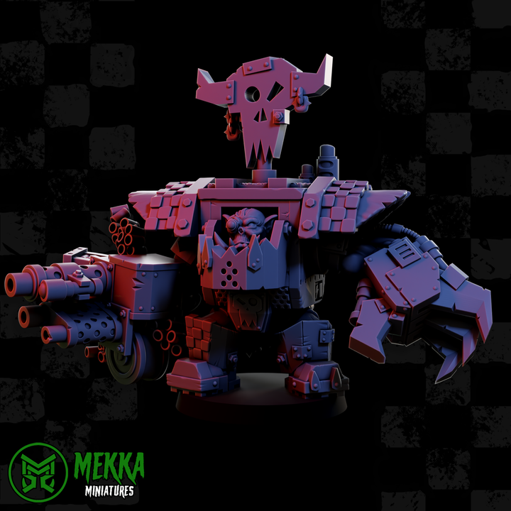 Mega Armoured Orcs Set 2 by Mekka Miniatures - 32mm Wargaming Scale
