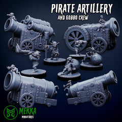 Pirate Artillery by Mekka Miniatures - 32mm Wargaming Scale