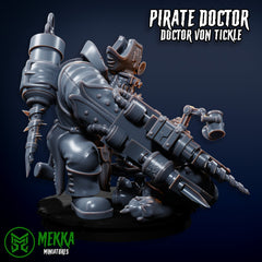 Pirate Doctor - Orc Medical Mayhem by Mekka Miniatures - 32mm Wargaming Scale