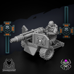 Korps of Ashes - Fire Support Team By Eight Legs Miniatures – 32mm Wargaming Scale