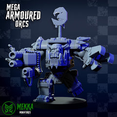 Mega Armoured Orcs by Mekka Miniatures - 32mm Wargaming Scale