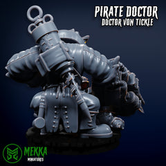 Pirate Doctor - Orc Medical Mayhem by Mekka Miniatures - 32mm Wargaming Scale