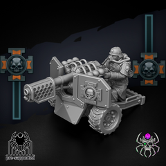 Korps of Ashes - Fire Support Team By Eight Legs Miniatures – 32mm Wargaming Scale