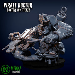 Pirate Doctor - Orc Medical Mayhem by Mekka Miniatures - 32mm Wargaming Scale