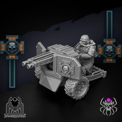 Korps of Ashes - Fire Support Team By Eight Legs Miniatures – 32mm Wargaming Scale