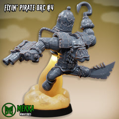 Flyin Orc Pirate Set by MekkaMiniatures - 32mm Wargaming Scale