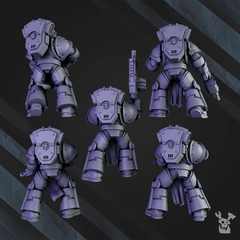 Space Knights Tactical Squad by DakkaDakka for 32mm tabletop