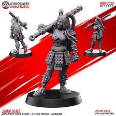 Ohida Imichi - Kanabo | Japanese Crab Clan by Kyoushuneko Miniatures – 32mm Wargaming Scale