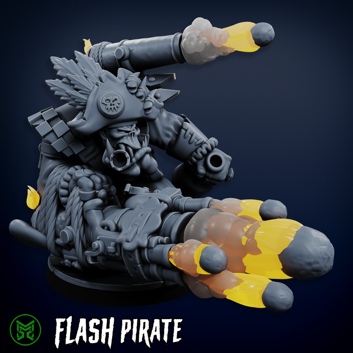 The Flashy Pirate Set by Mekka Miniatures - 32mm Wargaming Scale
