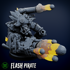 The Flashy Pirate Set by Mekka Miniatures - 32mm Wargaming Scale