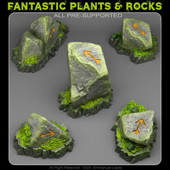 ORIENTED TRAVELER STONES by  Fantastic Plants And Rocks 32mm Tabletop Games