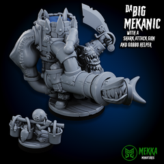 Big Mekanics - Steam-Powered Orc Engineers by Mekka Miniatures - 32mm Wargaming Scale
