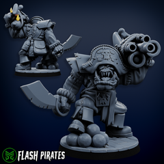 The Flashy Pirate Set by Mekka Miniatures - 32mm Wargaming Scale
