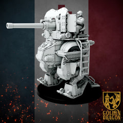 New French Republic - CAIM 38 "Danton" Battle Walker By Golden Dragon Games – 32mm Wargaming Scale