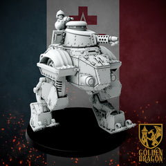 New French Republic - CAIM 38 "Danton" Battle Walker By Golden Dragon Games – 32mm Wargaming Scale