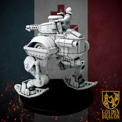 New French Republic - CAIM 38 "Danton" Battle Walker By Golden Dragon Games – 32mm Wargaming Scale