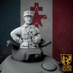 New French Republic - Colonel Charles De Gaulle By Golden Dragon Games – 32mm Wargaming Scale