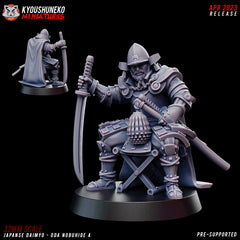 Japanese Daimyo Oda Nobuhide A by Kyoushuneko Miniatures – 32mm Wargaming Scale