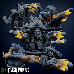 The Flashy Pirate Set by Mekka Miniatures - 32mm Wargaming Scale