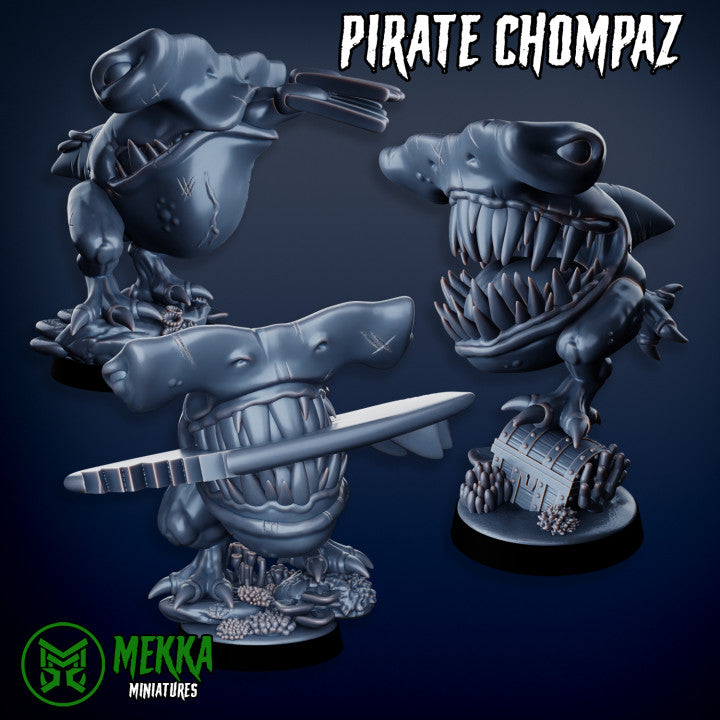 Pirate Chompaz Set by Mekka Miniatures - 32mm Wargaming Scale