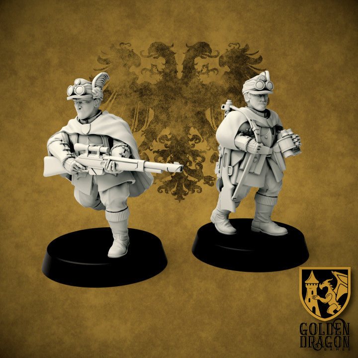 Holy Roman Empire - Scharfschütze Teams By Golden Dragon Games – 32mm Wargaming Scale