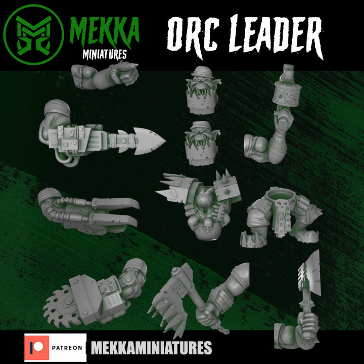 Orc Leader by Mekka Miniatures - 32mm Wargaming Scale