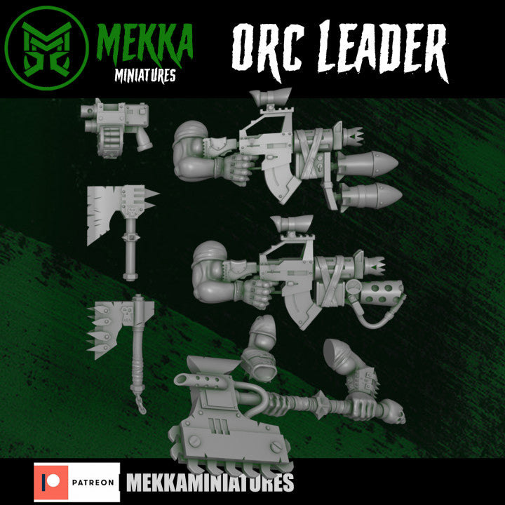 Orc Leader by Mekka Miniatures - 32mm Wargaming Scale