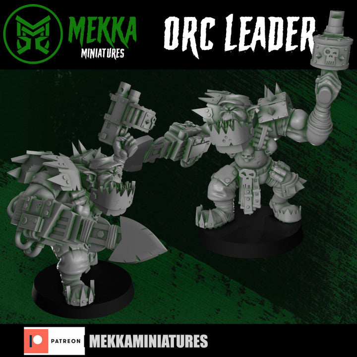 Orc Leader by Mekka Miniatures - 32mm Wargaming Scale