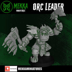 Orc Leader by Mekka Miniatures - 32mm Wargaming Scale