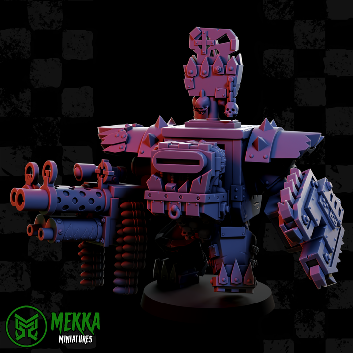 Mega Armoured Orcs Set 2 by Mekka Miniatures - 32mm Wargaming Scale