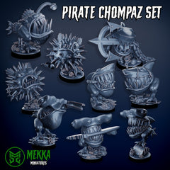 Pirate Chompaz Set by Mekka Miniatures - 32mm Wargaming Scale
