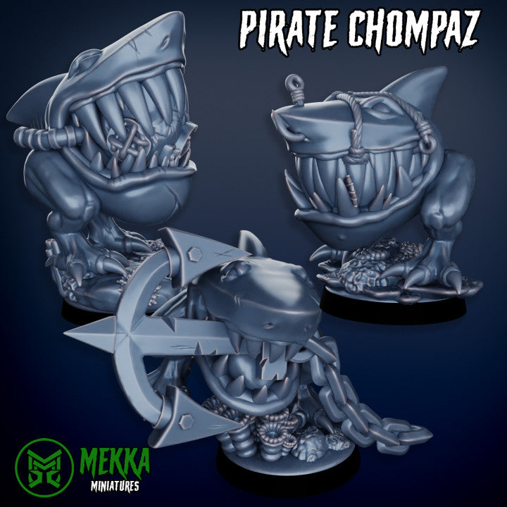 Pirate Chompaz Set by Mekka Miniatures - 32mm Wargaming Scale