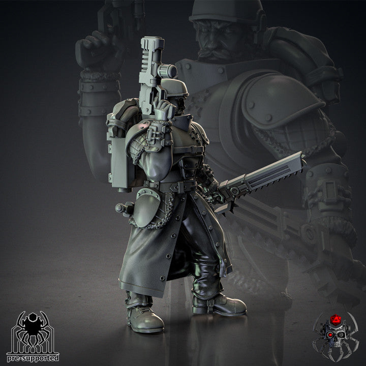 Special Forces "IceWind" Commander By Eight Legs Miniatures – 32mm Wargaming Scale