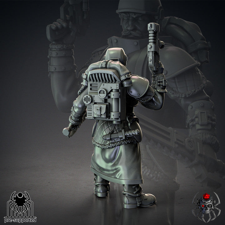 Special Forces "IceWind" Commander By Eight Legs Miniatures – 32mm Wargaming Scale