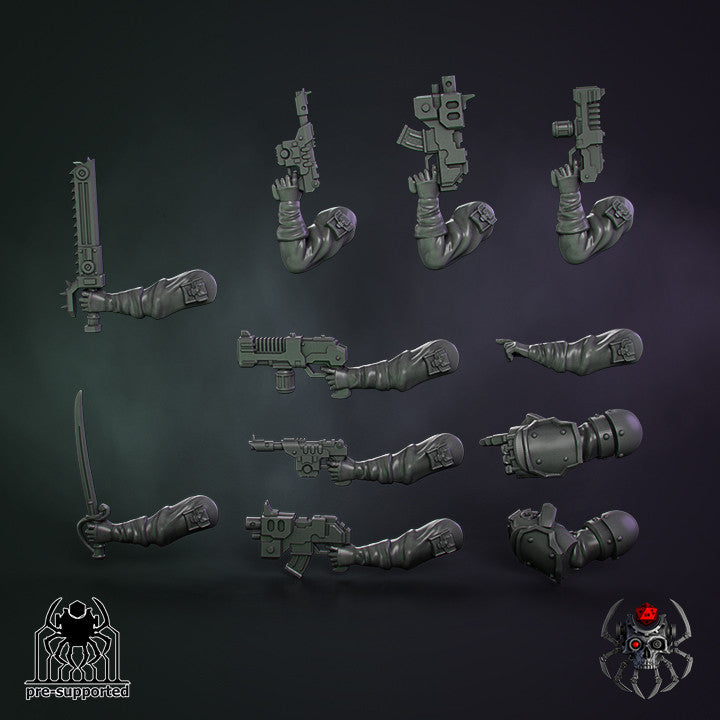 Armageddon Squad Commander By Eight Legs Miniatures – 32mm Wargaming Scale