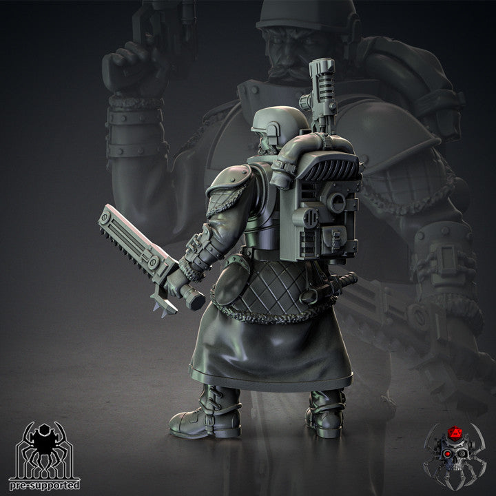 Special Forces "IceWind" Commander By Eight Legs Miniatures – 32mm Wargaming Scale