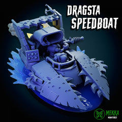 Pirate Speedboat by Mekka Miniatures - 32mm Wargaming Scale