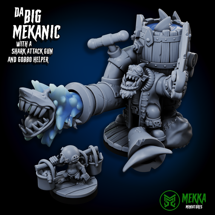 Big Mekanics - Steam-Powered Orc Engineers by Mekka Miniatures - 32mm Wargaming Scale