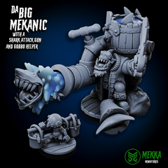 Big Mekanics - Steam-Powered Orc Engineers by Mekka Miniatures - 32mm Wargaming Scale