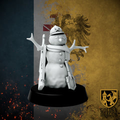 Marcher Holiday: Christmas Truce of 1938 Snowman By Golden Dragon Games – 32mm Wargaming Scale