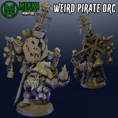 Weird Pirate Orc by Mekka Miniatures - 32mm Wargaming Scale