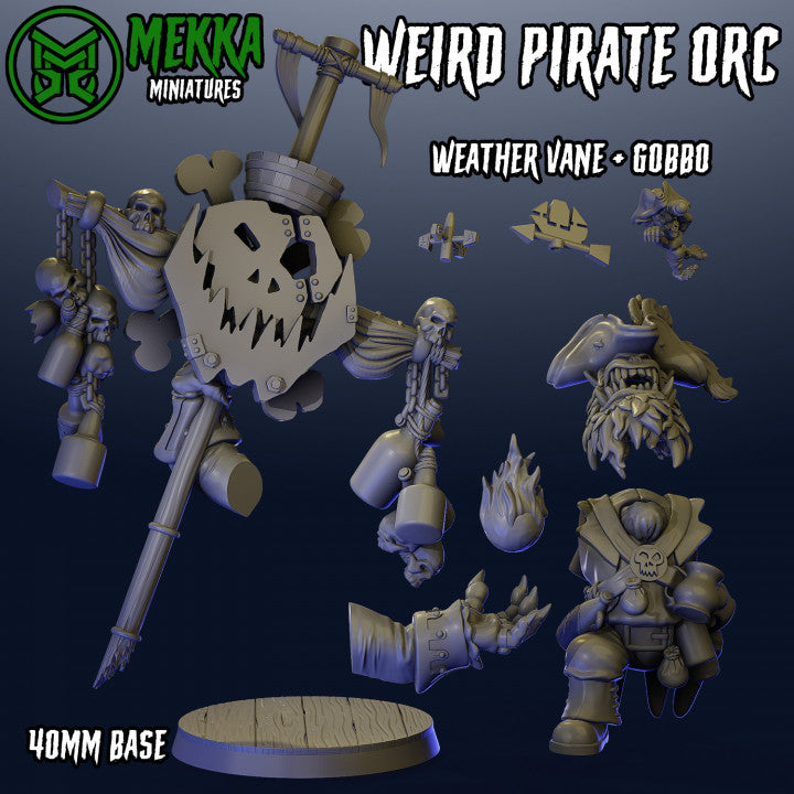 Weird Pirate Orc by Mekka Miniatures - 32mm Wargaming Scale