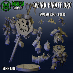 Weird Pirate Orc by Mekka Miniatures - 32mm Wargaming Scale