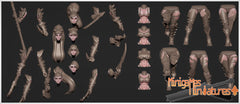 Space Elf Wytches Dark Elf Raider Witches Available as Bits for Customization or in Squads of Five Sculpted by Minigames Miniatures. Heads, Torsos, weapons and More!